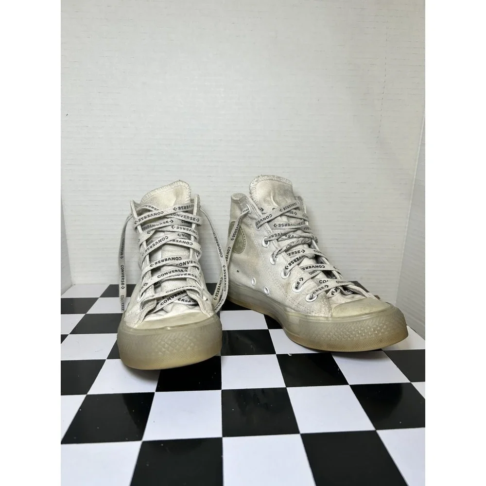Converse Chuck Taylor All Star Platform White/Clear Canvas 560846F Women's US 5